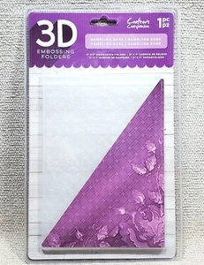Carpeta de Grabado RAMBLING ROSE 3D Crafter's Companion 5"x7" NUEVA en Paquete. - Imagen 1 de 2