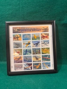 1997 - 32¢ Classic American Aircraft - Mint NH Sheet of 20 Stamps framed - Picture 1 of 7