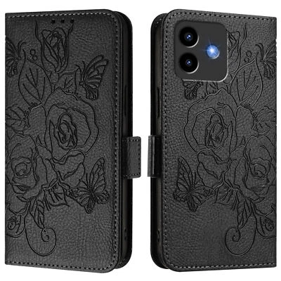 For Cubot Note 40, Fashion Flowers Pattern Leather Wallet Stand Soft Case Cover - Image 1 of 4