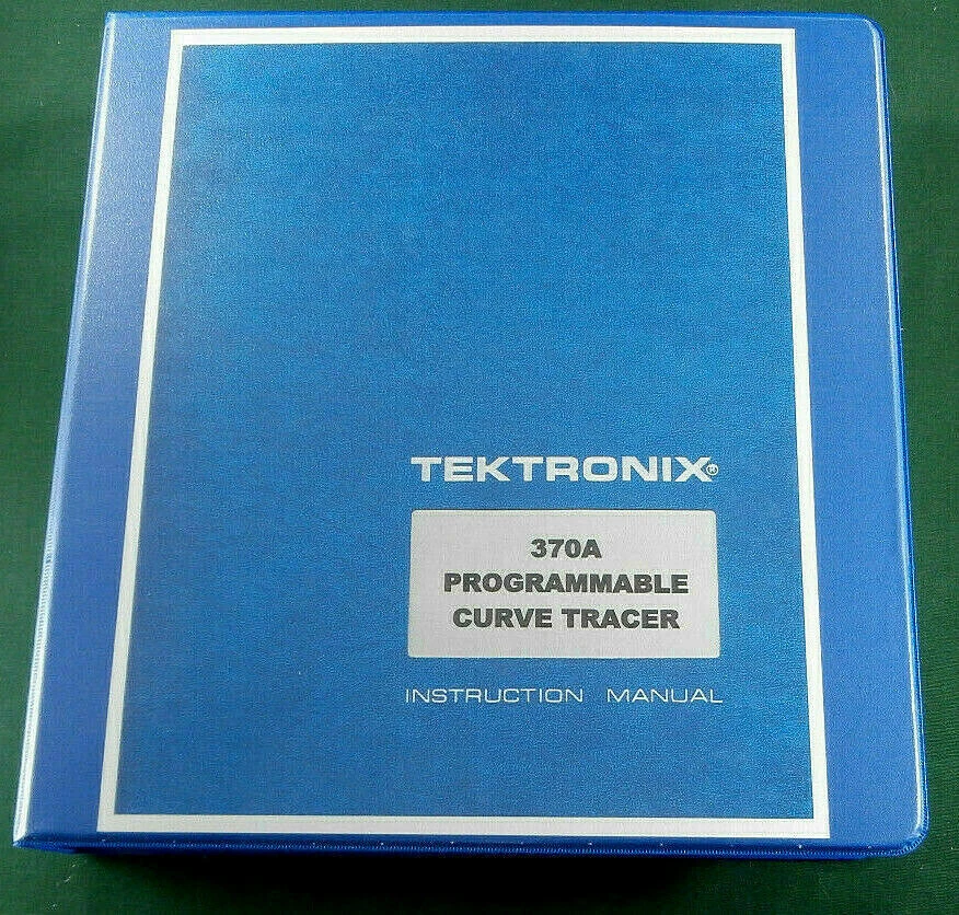 Tektronix 370A Service Manual: w/11"X17" Foldouts & Protective Plastic Covers - Image 1 of 1