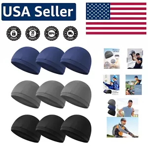 Stylish 9-Piece Skull Cap Set for Men & Women - Perfect for Sports and Outdoors - Picture 1 of 8