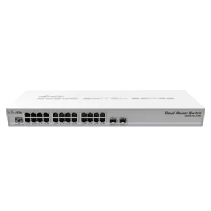 MikroTik CRS326-24G-2S+RM | Gigabit, 24 x ports RJ45, 2 x cage SFP+, 19 pouces, 1U - Photo 1/2