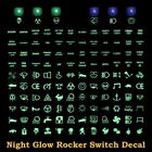 Car Boat Truck Marine Glow Rocker Switch Sticker Durable and Flame Retardant