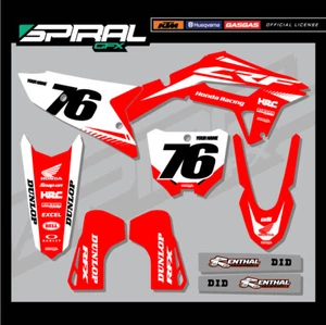 Custom MX Factory Graphics Kit Honda CRF 250 450 Honda Stock 2020 2021 - Picture 1 of 1