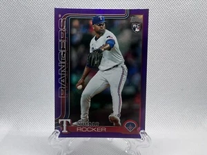 2025 Topps Series 2 Kumar Rocker Purple Foil 90/250 Rookie RC Rangers - Bild 1 von 2