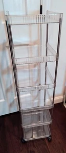 Slim Rolling Storage Cart for Small Spaces 6-Tier Bathroom & Kitchen Organizer - Picture 1 of 10