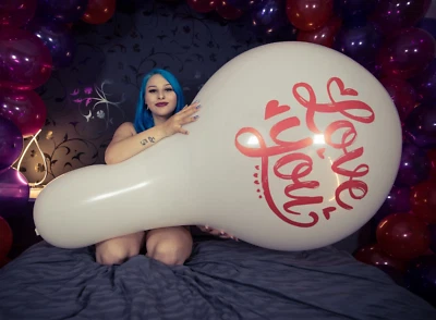 1 palloncino gigante Cattex 32" - I LOVE YOU - COLLO LUNGO *LOONER-LOVE*