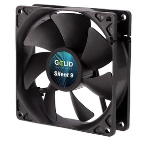 Gelid Solutions Silent 9 Black 92mm Case Fan 1500 RPM 31.3 CFM 20.0 dBA 3-Pin - Picture 1 of 4