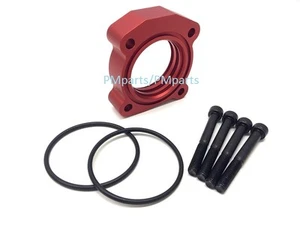 Red Billet Aluminum Vortex Throttle Body Spacer for 03-09 Toyota CAMRY 2.4L - Picture 1 of 2