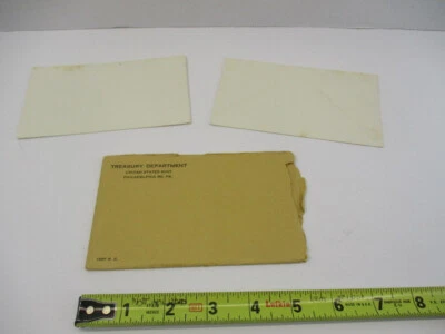 1957 US Silver Proof Set Coin Mint OGP Flat Pack Envelope Only, No Coins GC - Image 1 of 4