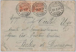 ITALIA REGNO: storia postale - BUSTA da Portico di Romagna per la citta'! 1924 - Picture 1 of 1