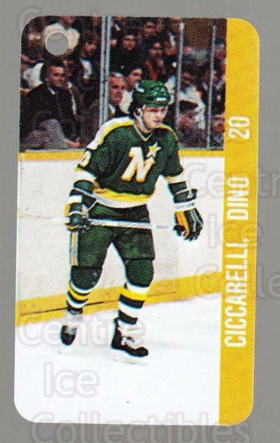1983-84 NHL Key Tags #61 Dino Ciccarelli, Brian Bellows - Image 1 of 1