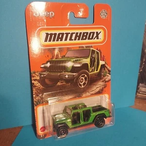 Matchbox JEEP GLADIATOR Green New on card Mint Rubicon #7of102 - Picture 1 of 3