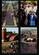 Pope John Paul II postcard SET OF 12 religious Coral-Lee cards 1979 IA Iowa