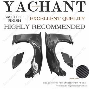 CARBON grd-rb-Style Front Fender Replacement Fit For 12-18 GT86 FT86 ZN6 FRS - Picture 1 of 7