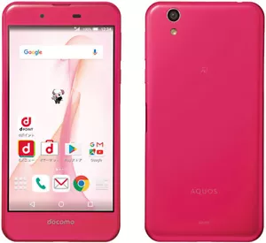 DOCOMO SHARP SH-02J AQUOS EVER 2 EMOTION JAPAN ANDROID PHONE UNLOCKED PINK NEW - Picture 1 of 11