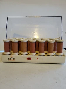 Belson Profiles Spa SS-203 20 Hot Rollers Velvet Flocked Curlers Hair TESTED Wax - Picture 1 of 7