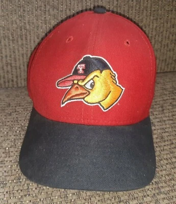 RED Toledo Mud Hens New Era 59FIFTY Hat Size 7 MLB Hat MINOR LEAGUE BASEBALL CAP - Image 1 of 4