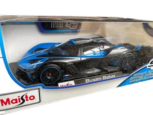 BUGATTI BOLIDE in Blue / Black 1/18 scale model by Maisto NEW BNIB - Picture 1 of 7