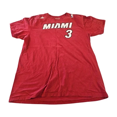 Camiseta Dwayne Wade Miami Heat (XL Hombre) ADIDAS Manga Corta Marca NBA #3 Foto 1 de 3