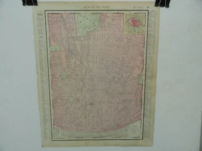 1895 Antique Map of St. Louis Missouri  MO Vintage Atlas Page  - Image 1 of 4