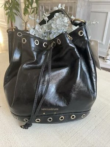 VANESSA BRUNO Black Crossbody Leather Bag - Picture 1 of 7