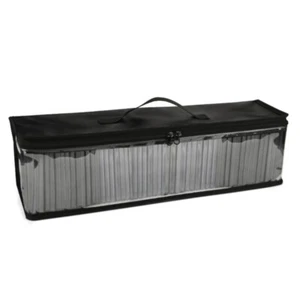 Disc Carrying Pouches Clear Solid TPU Disc Storage Bag Zippers Handle for Travel - Afbeelding 1 van 8