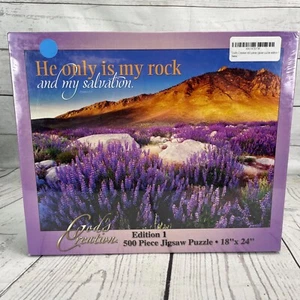 God's Creation He Only is My Rock Puzzle 500 piece 18” x 24” New Sealed USA - Picture 1 of 7