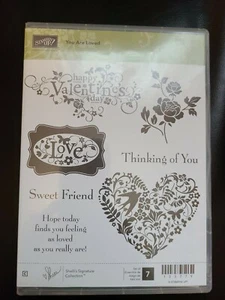 New Stampin' UP! YOU ARE LOVED Stamps Valentine's Day Love Friend Flowers Heart - Imagen 1 de 3