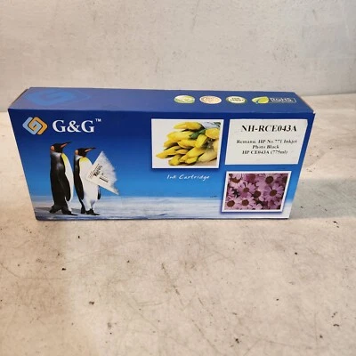 HP B6Y21A #771 Photo Black 775ml Tinta Compatível Nova Selada Na Caixa 2022 Frete Grátis - Imagem 1 de 2