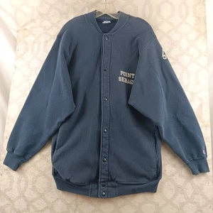 Champion Reverse Weave Point Sebago Snap Front Athletic Jacket Sweatshirt XL - Picture 1 of 10
