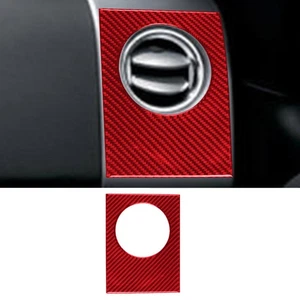 Red Carbon Fiber Co-pilot Side Air Vent Outlet Trim Cover For Ford F150 2004-08 - Picture 1 of 13