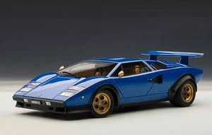 Top Mint AUTOart Countach Walter Wolf Blue 1/18 Signature Diecast JAPAN - Picture 1 of 10