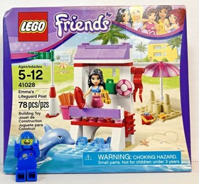 LEGO (41028) Friends: Emma's Lifeguard Post - New Sealed Retired - Beach Summer