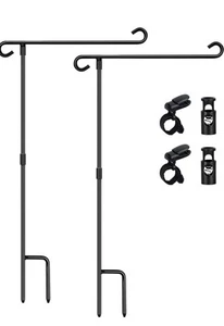 Soporte para bandera de jardín HOOSUN poste fácil de instalar fuerte - Imagen 1 de 4
