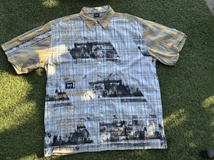 Vintage Phat Farm Herren Hemd 2XL Gingham kariert Kurzarm Hip Hop Knopfleiste - Bild 1 von 8