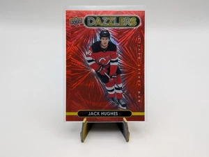 2021-22 Upper Deck Series 1 JACK HUGHES #DZ-28 Dazzlers Red New Jersey Devils - Picture 1 of 2