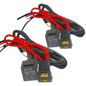 2x 4-Pin 40A 12VDC H4458 Car Truck Light Lamp Relay Controller Switch Conversion - Picture 1 of 8