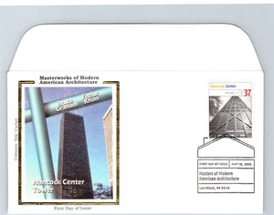 S05-9541, MORDERN ARCHITECTURE, HANCOCK CENTER, COLORANO SILK FIRST DAY COVER - Picture 1 of 2