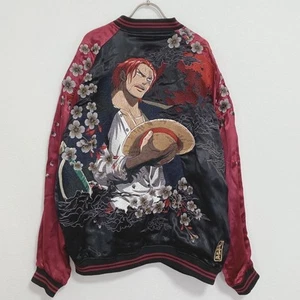 Karakuri Tamashii × ONE PIECE Shanks Embroidered Reversible Sukajan Jacket XXL - Picture 1 of 9