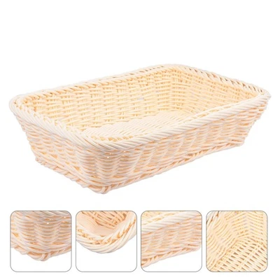 1 Stück geflochtener Obstkorb Aufbewahrungskorb Obstständer Brotbehälter - Bild 1 von 4