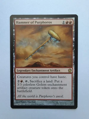 MTG Hammer Of Purphoros (THS) Theros Regular Rare 124/249 - Image 1 of 2