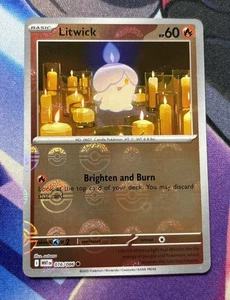 Litwick Poke Ball 016/086 Sv: White Flare Pokeball Holo - Picture 1 of 2