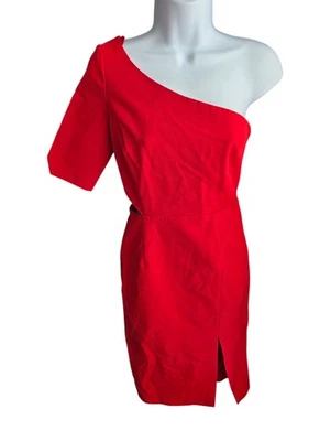 Jill Jill Stuart Red One Shoulder Cutout Dress Size 2 - Image 1 of 4