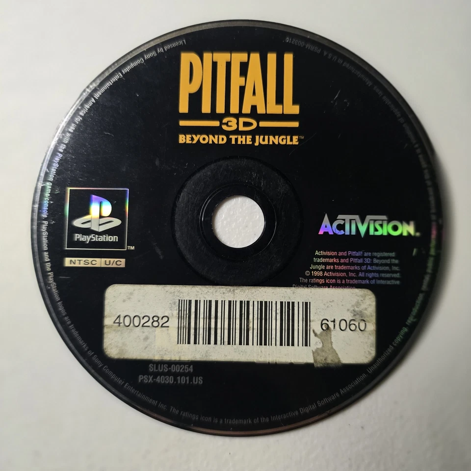 Pitfall 3D Beyond the Jungle PlayStation PS1 Classic Adventure Disc Only - Image 1 of 1