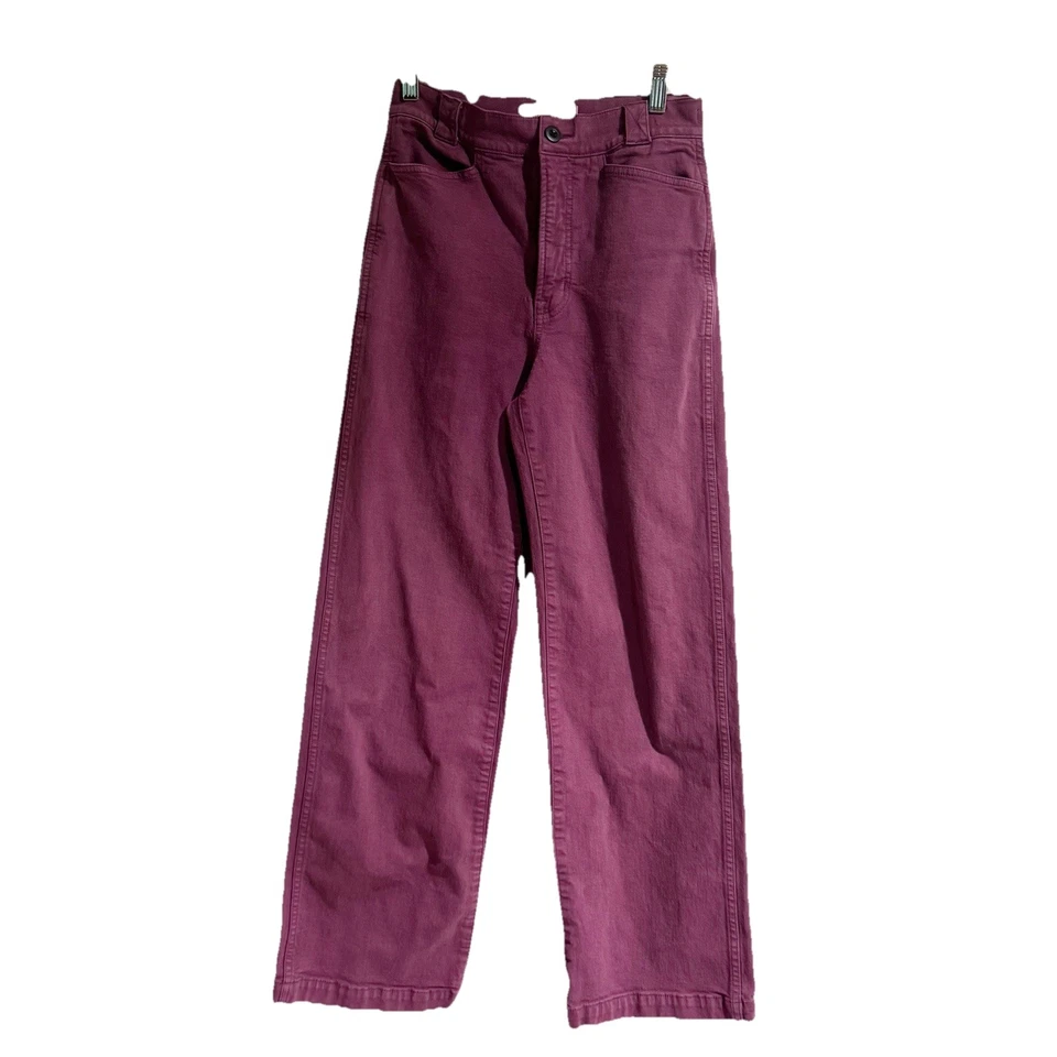 Pantalón Madewell The Emmett Pierna Ancha Ciruela Iris Flor Talla 25 Foto 1 de 4