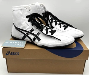 ASICS EX-EO Wrestling Boxing Shoes 1083A001 TWR900 New model White × Black NEW - Picture 1 of 22