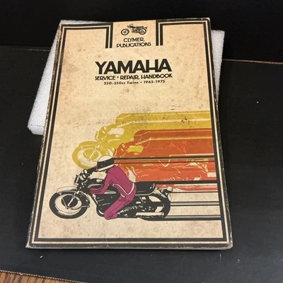 Clymer 1977, manual de reparación de servicio Yamaha, 250-350cc 1965-1975, estado usado Foto 1 de 4