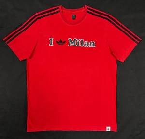 AC Milan Adidas Originals "I Adidas Milan" Football T Shirt Size: Adults Large - Picture 1 of 9