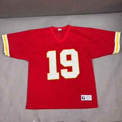 Camiseta De Colección Kansas City Chiefs Para Hombre Mediana Roja Joe Montana Logo 7 Hecha en EE. UU. Foto 1 de 4